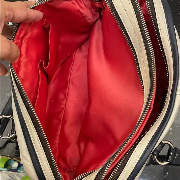 Coach Signature Canvas & Leather Satchel – Red/Pink Interior – Style No. 13382 - Picture 11 of 13